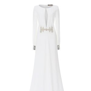 Roberto Cavalli White Beaded Wedding Dress